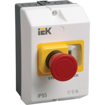 Защитная оболочка с кнопкой "Стоп" IEK IP54 - DMS11D-PC55